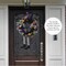 Happy Halloween Witch Wreath - Front Door Hanging Witchy Decorations with Pumpkins, Maple Leaves, Witch Hat and Witch Legs